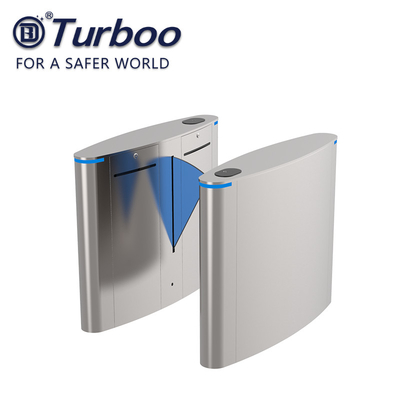 satın al Otomatik Flap Barrier Kapısı RFID Kart Okuyucu Güvenlik Döner Kapısı Süpermarket Ofis Binası için online manufacture
