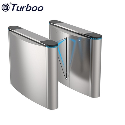 satın al Parmak İzi Yüz Tanıma ile Yaya Erişim Kontrolü Turnike Flap Bariyer Kapısı online manufacture