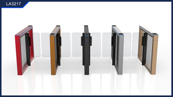 satın al Swing Barrier Turnstile Gate Brushless Servo RFID Erişim Kontrolü Hız Yürüyüşçü Barrier Gate online manufacture