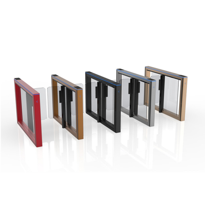 satın al Slim dayanıklı Ofis Alüminyum Alaşım Acrylic / Tempered Glass Kol ile Snap-bölümlü Güvenlik Kapısı Koruma online manufacture