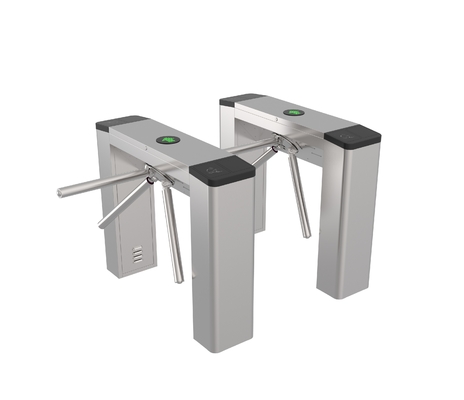 Semi-Automatic RFID QR Code Tripod Turnstile Gate for Secure Access Control