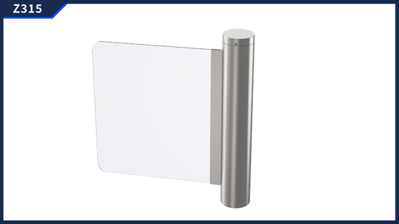 Tempered Glass Swing Gate for Self Supermarket with Pass Width 600-900mm - high end Z315 for most Scenes - RFID - Integrated with Finger print Face recognition ID Card for your solotions