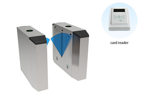 satın al Topluluk Girişi için Motorlu Flap Bariyer Kapısı 24V fırçalı motor ve QR Kod Erişim online manufacture