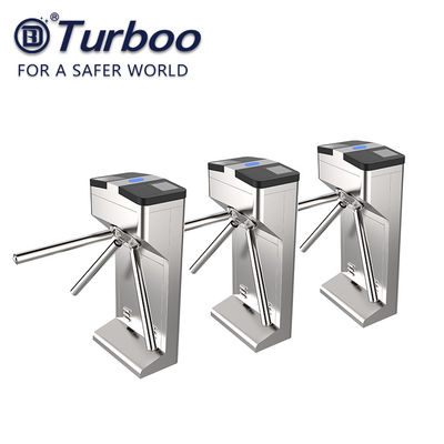 Access Control Pedestrian Barrier Gate / Vertical Tripod Turnstile RFID Card Reader
