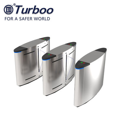 satın al SUS304 Yüz Tanıma RFID Okuyucu Flap Bariyer Turnike / Yarım Yükseklik Bariyer Kapısı online manufacture