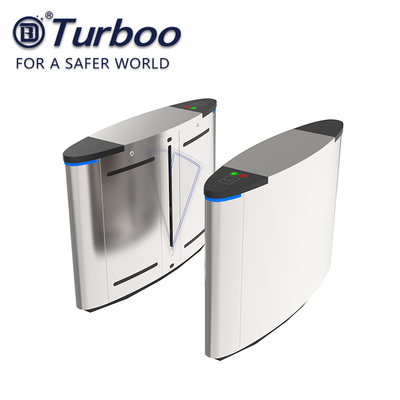 Double Anti - Clipping Speed Gate Turnstile / Flap Barrier Gate For Metro Station