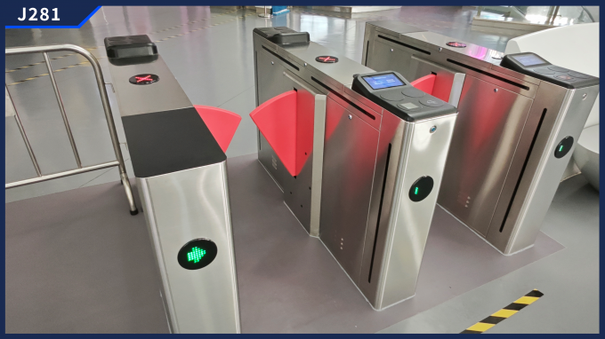 Flap Turnstile Gate J281 Profesyonel ODM/OEM Yetenek Sistemi Yazılım Yönetimi 4