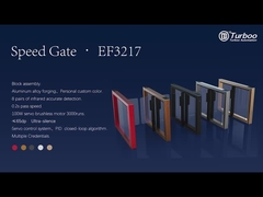 Modern tarzı Entegre Tasarım Dönerleri Güvenlik Hız Kapıları Paslanmaz Çelik Swing Kapısıofis için