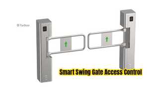 İzle: Z310 Erişim Kontrolü Swing Gate Self Servis Süpermarket Vitrini İçin Entegre RFID/QR Kodu